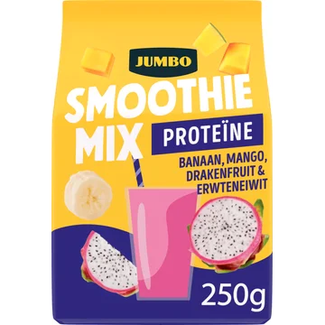 Jumbo Smoothie Mix Proteïne Banaan, Mango, Drakenfruit & Erwteneiwit 250 g