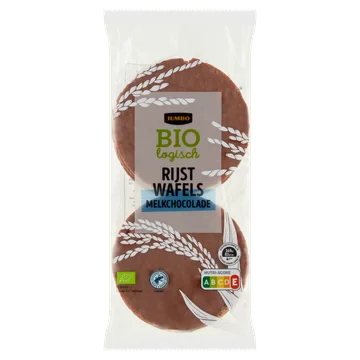 Jumbo Biologisch Rijstwafels Melkchocolade 100 g