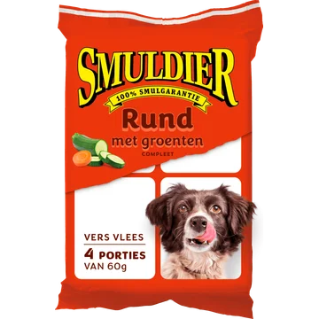 Smuldier Dierenvoeding Kip met Groenten Compleet 240g