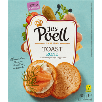 Jos Poell Toast Rond 50 g