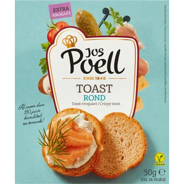 Jos Poell Toast Rond 50 g