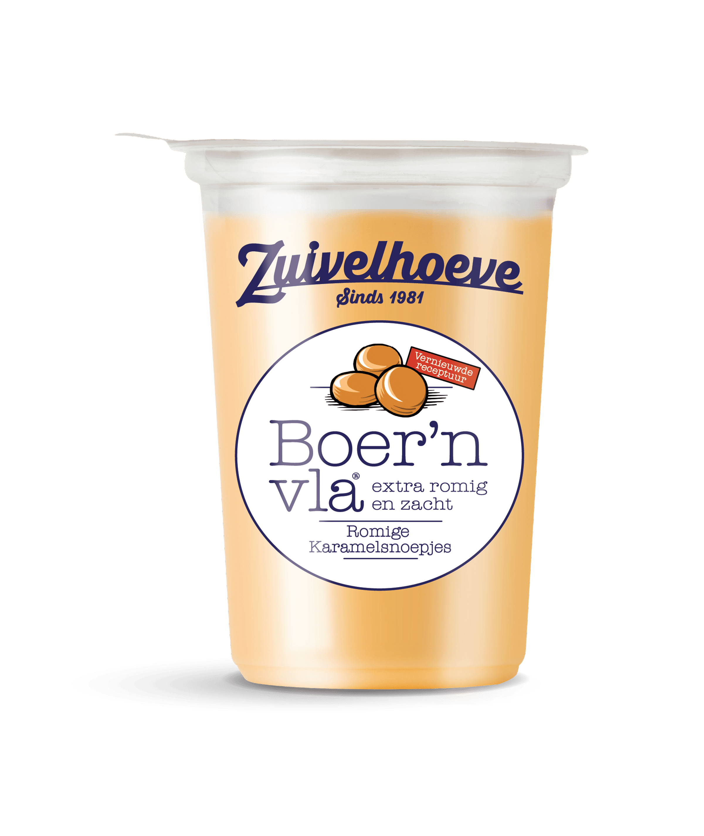 Zuivelhoeve Boer'n vla Romige Karamelsnoepjes 450g