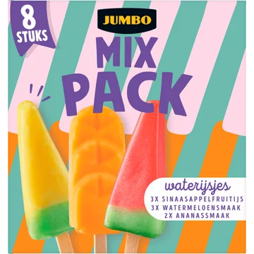 Jumbo Mix Pack Waterijsjes 8 Stuks 455 g