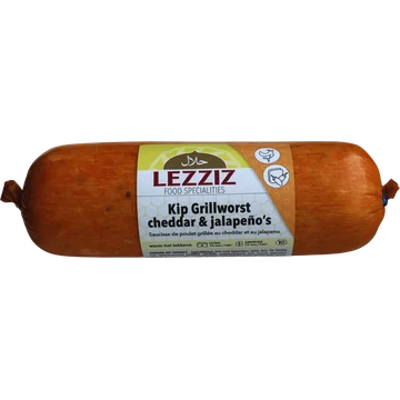 LEZZIZ Kip Grillworst Kaas 250g