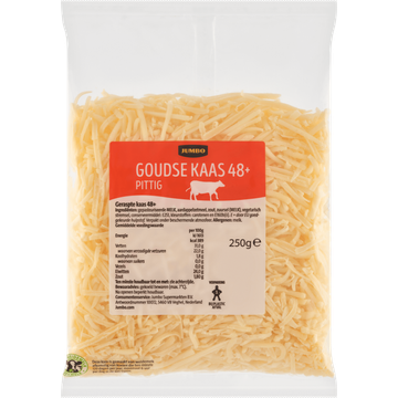 Jumbo Goudse Kaas Pittig 48+ Geraspt 250 g