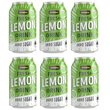 Jumbo Fresh Lemon Flavour Drink Zero Sugar 6 x 330ml
