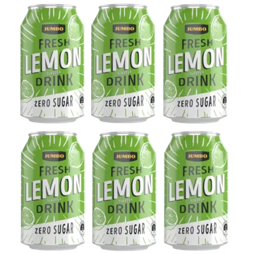 Jumbo Fresh Lemon Flavour Drink Zero Sugar 6 x 330ml