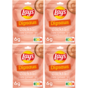 Lay's Dipsaus Cocktail Zoete Tomaat-en Paprikasmaak 6 gr