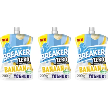 Melkunie Breaker Zero Banana Yoghurt 3x 200 g