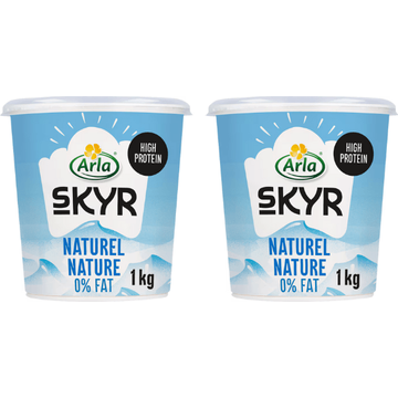 Arla Skyr Nature 0% Fat Icelandic Style Yoghurt 2x 1 kg