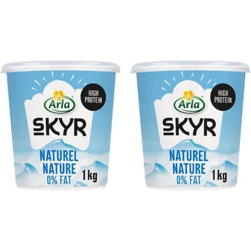 Arla Skyr Nature 0% Fat Icelandic Style Yoghurt 2x 1 kg