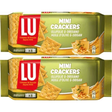 LU minicrackers olijfolie & oregano 2 x 250G