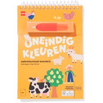 HEMA A5 Waterkleurboek Boerderij