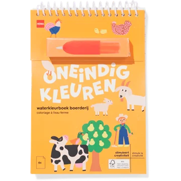 HEMA A5 Waterkleurboek Boerderij