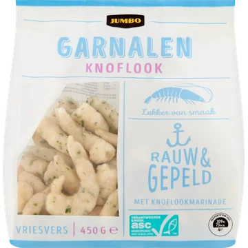 Jumbo Garnalen Knoflook 450 g