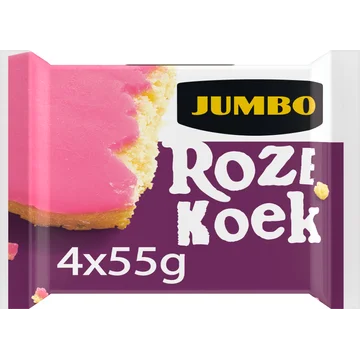 Jumbo Roze Koek 4 x 55 g