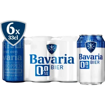 Bavaria - Pils - 0.0% Alcoholvrij - Blik - 6 x 330ML