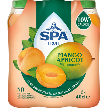 Spa Fruit Mango Apricot Smaak - 6 x 400ML