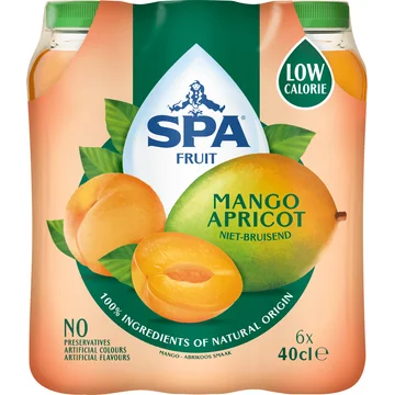 Spa Fruit Mango Apricot Smaak - 6 x 400ML