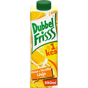 DubbelFrisss 1kcal SmaakMakers Sinas & Vanille IJsje Smaak 350ML