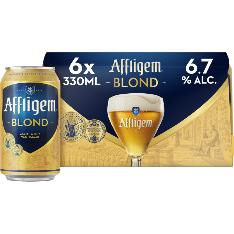 Affligem Blond Bier Blik 6 x 330ml