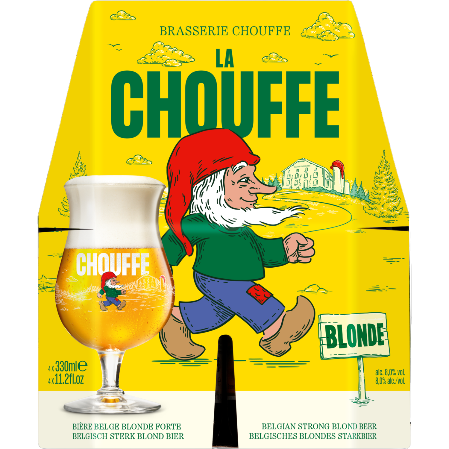 La Chouffe - Blond - Fles - 4 x 330ML