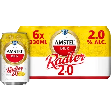 Amstel Radler Citroen Bier Blik 6 x 330ml