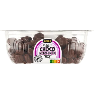 Jumbo Choco Rozijnen Melk 175 g