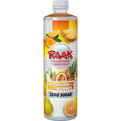 Raak Vruchtensiroop multivruchten zero sugar