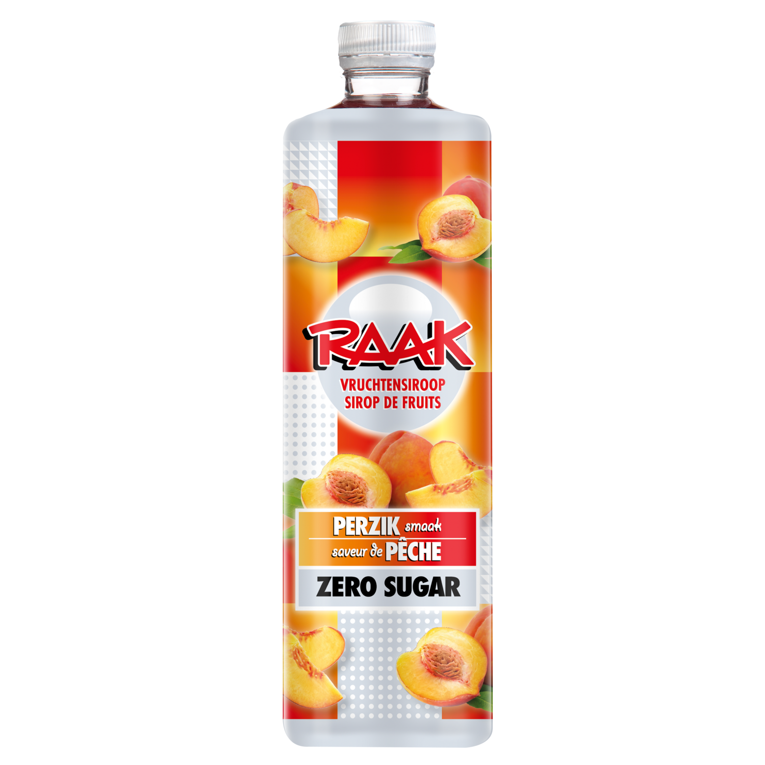 Raak Vruchtensiroop perzik zero sugar