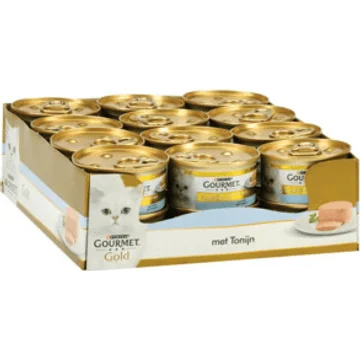 Gourmet Gold Mousse Kattenvoer nat met Tonijn 24 x 85g