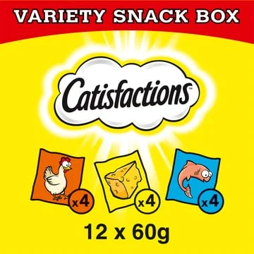 Catisfactions Megabox Kattensnacks 12 zakjes à 60 g