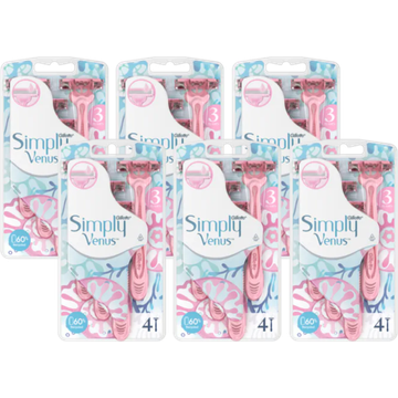 Gillette Venus Simply 3 Scheermesjes 6 x 4 stuks