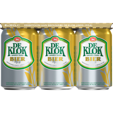 De Klok - Pils - 6x Blik - 330ML