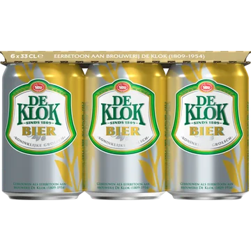 De Klok - Pils - 6x Blik - 330ML