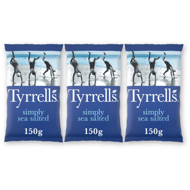 Tyrrells Simply sea salted 3-pack