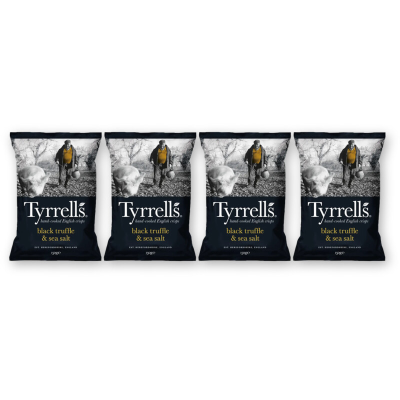 Tyrrells Chips truffle & sea salt 4-pack