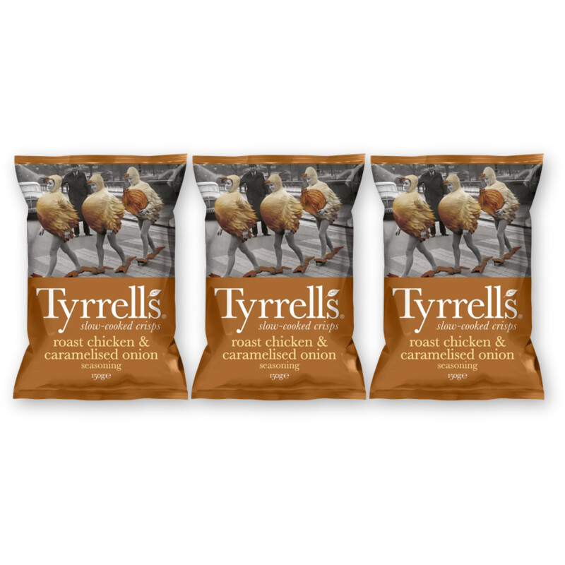 Tyrrells Roast chicken & caramelised onion 3-pack