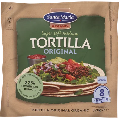 Santa Maria Tortilla wraps original 8x medium