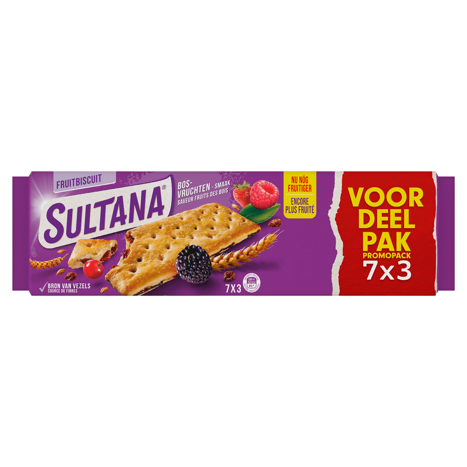 Sultana Fruitbiscuit bosvruchten voordeelpak