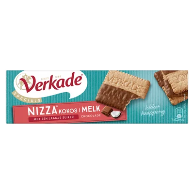 Verkade Nizza kokos melk chocolade