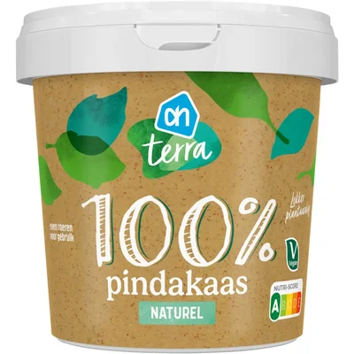 AH Terra Plantaardig 100% pindakaas naturel
