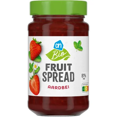 AH Biologisch Aardbei fruitspread