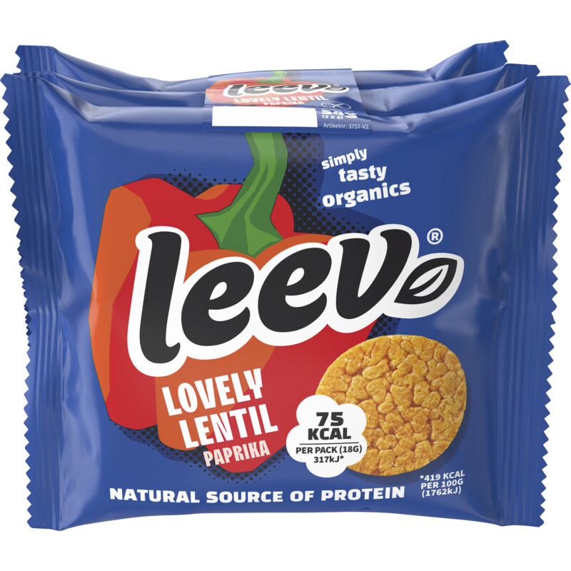 Leev Linzenwafels paprika 3-pack
