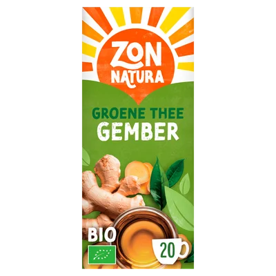 Zonnatura Groene thee gember