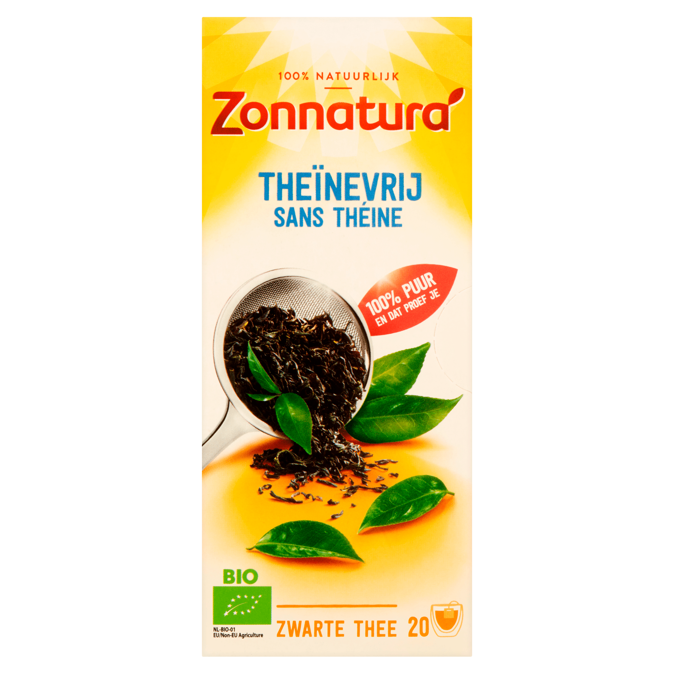 Zonnatura Theïnevrij zwarte thee