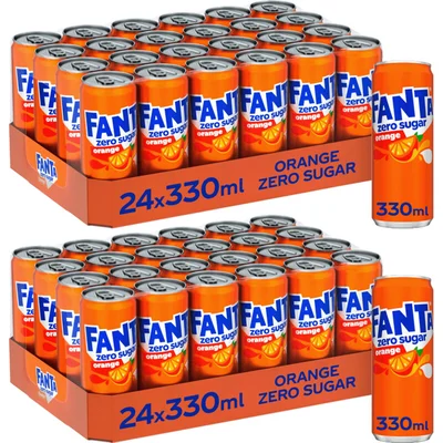 Fanta Orange Zero Sugar 2-tray pakket