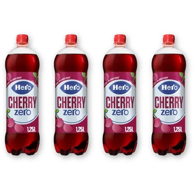 Hero Cherry frisdrank zero 4-pack