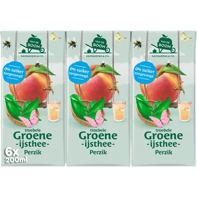 Van de Boom Troebele groene ijsthee perzik