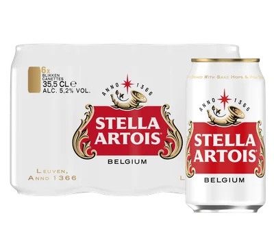 Stella Artois Belgium pils 6-pack